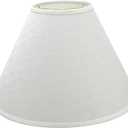 Aspen Creative Transitional Hardback Empire Shaped Spider Construction Lamp Shade, 18" wide (7" x 18" x 12 1/2"), Off White