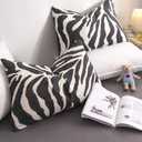Zebra Duvet Cover Set Queen 100% Cotton Black and White Animal Print Bedding 1 Leopard Comforter Cover Full with Zipper Ties 2 Pillowcases for Kids Teens Boys Girls Women