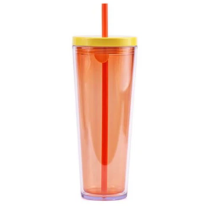 Classic Acrylic Tumbler With Lid And Straw, 26OZ