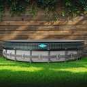 POOLHACKER 21FT Round Pool Cover, Pool Covers for Above Ground Pools, Winter Pool Cover, Above Ground Pool Cover, Tear-Resistant & DustproofBlack