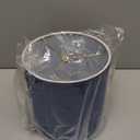 8" Wx 9" H Drum Lampshades, No Assembly Required, Fabric Lampshade for Table Lamp, Bedside Lamp, Floor Lamp, Metal Spider Fitter, Navy Blue