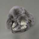 Keychain with Box,Bunny Keychain with Tin,Cute Keychain Gift (Light Gray Frost Color)