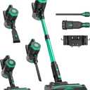 Zefiro 450W Cordless Vacuum Cleaner,45Mins Runtime Vacuum Cleaners for Home, Anti-Tangle and 1.5L Dust Cup, Lightweight Vacuum for Hardwood Floor Carpet Pet Hair