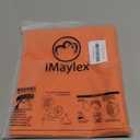 iMaylex Soft 100% Egyptian Cotton Zipper Closure Pillowcases, Cozy and Lightweight Pillow Case, Set of 2, Orange, Standard, 20" x 26"