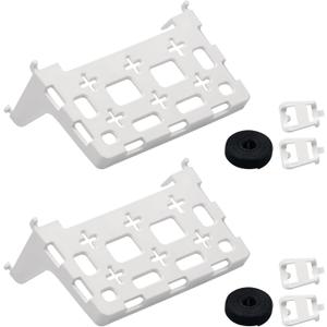 2PCS 49605-aub Structured Media Panel Accessories Enclosure Universal Shelf Mounting Bracket for Leviton Media Panel -That Supports 20lbs of Weight - White