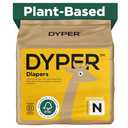 DYPER - Baby Diapers Hypoallergenic Cloth Alternative Day & Overnight Protection - Made with Plant-Based* & Skin-Friendly Ingredients - Size 0 (34 Count)