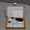 oneisall Dog Clippers with Double Blades,Cordless Small Pet Hair Grooming Trimmer,Low Noise for Trimming Dog's Hair Around Paws, Eyes, Ears, Face, Rump (White)