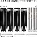 Grill Replacement Parts for Charbroil 4 Burner 463436215, 463439915, 463436213, 463436214, G432-001N-W1, 16 7/8" Cast Iron Grill Grates, Burner Tubes, Heat Plates, Carryover Tubes, Igniters.