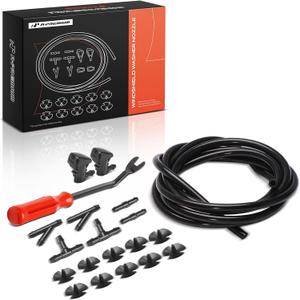A-Premium Windshield Washer Nozzle Hose Repair Kit Compatible with Jeep Grand Cherokee 2005-2023 & Mitsubishi Galant 2009-2012, Windshield Wiper Washer Nozzle Spray Jet, Set of 22