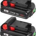 TeenPower 2/pk 3.0Ah 18V Battery Replacement for Milwaukee M18 Battery (Black)