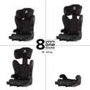 Diono Cambria 2 XL, Dual Latch Connectors, 2-in-1 Belt Positioning Booster Seat, High-Back to Backless Booster, Space and Room to Grow, 7 Headrest Positions, 8 Years 1 Booster Seat, Black, Manufacturing date: 12-28-2025