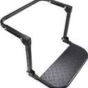 Folding Heavy Duty Tire Step for Truck, SUV and RV Adjustable Tire Mounted Step Fit Most Tire from 10.2 to 14.4, Rated up to 300 Lbs, Raised Texture Non-Slip Design, Black (Type1)