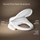 Kohler PureWash E580 Round Bidet Toilet Seat, White, Quiet-Close Lid Prevents Slamming, Self-Cleaning Wand, Adjustable Water Pressure with Multiple Cleansing Options