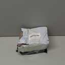 2x3 Mini Picture Frames Set of 4, Wallet Size Picture Frames Small Wooden Shadow Box Frame with Real Glass Cover for Farmhouse Tabletop Display, Rustic Brown