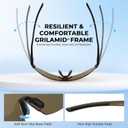 KastKing Nizini Polarized Sports Fishing Sunglasses, With PuriVex Protective Lens Coating, Rimless Wrap Design, Men Women