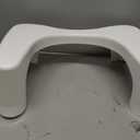 Squatty Potty Simple Curve Bathroom Toilet Stool 7 Inch - White