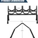 Adoreal Pistol Rack for Gun Safe, Gun Rack for 4 Handgun Pistol Holder for Gun Cabinet Storage & Organized Universal for Most Compact Pistols & Revolvers, Solid Vinyl Coating Non-Scratch
