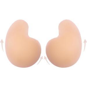 Epock Convertible Silicone Sticky Bra - Dual Wear Adhesive Bra for Lift & Push Up Effect, Invisible Strapless Nipple Covers (M)