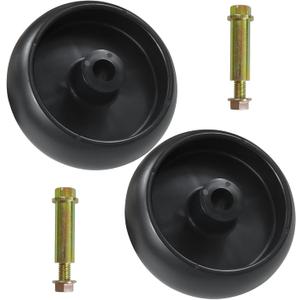 2 Pack GX10168 Deck Wheels with Bolts Replaces GX10168 Deck Wheels for John Deere GX10168 Gauge Wheel for John Deere 115 D140 D160 D170 L100 L110 L120 L130 LA115 Z425 Z445 Mowers