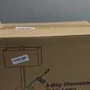 21" Touch Bedside lamps with 2 USB & AC Outlets, 3-Way Dimmable Bedside Table Lamps Set of 2 for Bedroom Living Room Office Reading, Gray Shade Lamps for Night Stands, 5000K LED Bulbs Included