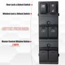 25401-ZN50B Master Power Window Switch Driver Side Compatible with Maxima 2009-2014 EX35 2008-2012 3.5L V6 Altima 2007-2012 2.5L L4 3.5L V6