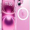 Temdan Magnetic for iPhone 16 Case Clear, [Compatible with Magsafe] [Not Yellowing] Slim Shockproof Phone Case for iPhone 16 (6.1")-Clear