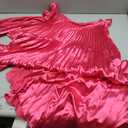 Women's Sexy One Shoulder Lrregular Dress Split Cocktail Party Maxi Dresses Medium