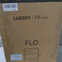 LUGGEX Carry On Luggage Top Opening, FLA Aluminum Frame Trunk Style Luggage, Polycarbonate Hard Shell Suitcase (FX-Enhance, Charcoal Metallic, 20 Inch, 38L)