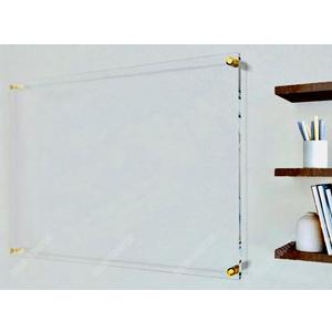 Large Acrylic Clear Dry Erase Board for Wall Non-Magnetic with Rounded Edge Frameless Office School Display Calendar Organizer (16X18)