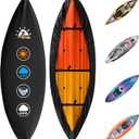 Zettum Kayak Cover 14 FT - 600D Canoe Cover for Outdoor Storage, Heavy Duty & Waterproof, Fade-Resistant Kayak Accessory for Canoe, Paddle Board, SUP, Boat, and Kayaks