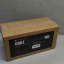 Extra Large Cable Management Box, Wood Cord Hider Box & Organizer for Power Strip, TV Wires & Desk Cable Storage (Walnut Varnished)