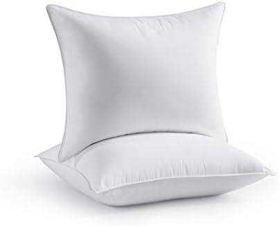 Seward Park Bed Pillow Standard Size Shams Insert 20 x 26 inch, Down Alternative Cooling Pillows for Stomach, Side or Back Sleeper