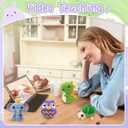 BOLDNOVA 6PCS Crochet Kit for Beginners, Knitting Kit with Step-by-Step Video Tutorials, Beginner Crochet Kit for Adults, Crochet Animal Kit for Beginners Kids, Complete Kit Included 6 Cute Animals (P