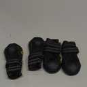 CovertSafe& Dog Boots for Dogs Non-Slip, Waterproof Dog Booties for Outdoor, Dog Shoes for Medium to Large Dogs 4Pcs with Rugged Sole Black (Size 2: 2.4''x1.7'')(L*W) for 14-27 lbs)