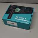 Compressed Air Duster & Vacuum, 110000 RPM Cordless Air Blower with 3 Gear, 13000PA Vacuum Cleaner for PC Keyboard, Car Vacuum (Green)