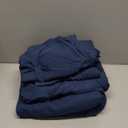 Luxury Home Super-Soft 1600 Series Double-Brushed 6 Pcs Bed Sheets Set (Queen, Navy)