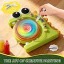 HAYXUN Easter Gifts for Kids Arts and Crafts for Kids  Easter Basket Stuffers for Children Painting Spinner Toys Kits, Paint Spin Art Machine Kit, Easter Gifts for Boy Girl Ages 6 7 8 9 10 11 12