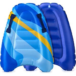 Inflatable Boogy Boards for Beach Travel Toys, 30 Cavas Slip Slide Water Park Body Surfing Board with Handles, Summer Fun Water Pool Game Toys for Kids 4,8,12 Ages, Pcs