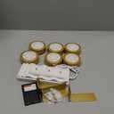 EZVALO Picture Lights for Wall with Charging Station, Rechargeable Battery Magnetic Poster Lights with 3 Color Temps & 12 RGB, Remote Dimmable Timer Light, Wall Decor Light for Art Display (6 Pack) (Gold)