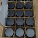 2 oz 15pcs Glass Shot Bottles Black Lids & 24 Labels And Brush-Small Clear Jar for Ginger,Juice, Sample, Whiskey-Travel Essentials Mini Bottles-Wide Mouth, Leakproof,Wellness Shot,Dishwasher Safe (15)