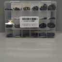 330PCS Snap Rings Assortment Kit, E Clips Assortment Kit (2MM-12MM) and C Clips Assortment Kit (5MM-16MM), 24 Sizes External Retaining Rings Carbon Steel Circlip Snap Ring Kit