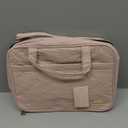 NISHEL Travel Toiletry Bag for women, Portable Hanging Organizer for Full-Sized Shampoo, Conditioner, Brushes Set, Makeup Accessories, Large Size, Pink