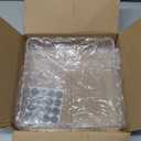 Scalloped Acrylic Tray 9" x 9" Clear Acrylic Serving Tray Display Tray for Insert Needlepoint, Photos, Art, Messages, Decorative Tray Gift for Home Office