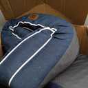 EHEYCIGA Orthopedic Dog Beds for Extra Large Dogs, Waterproof Memory Foam XL Dog Bed with Sides, Non-Slip Bottom and Egg-Crate Foam Big Pet Couch Bed with Washable Removable Cover, Navy (44.0"L x 32.0"W x 6.5"Th)