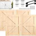 Sintuff 4 Set 16.25'' W X 22.5'' H Unfinished Pine Wood Cabinet Doors