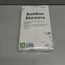 4 x 200PCS 10 inch Bamboo Skewers for wooden sticks BBQAppetiserFruitCocktailKabobChocolate FountainGrillingKitchencrafting and Party. =3mm, More Size Choices 6"/8"/10"/12"/36"