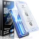 SMARTDEVIL 3 Pack for iPhone 17e/16e/14/13 Pro/13 Screen Protector, 9H Hardness Military Grade Shatterproof, HD Clear Tempered Glass, Auto Dust-Elimination, Bubble Free, Easy Install, Case Friendly