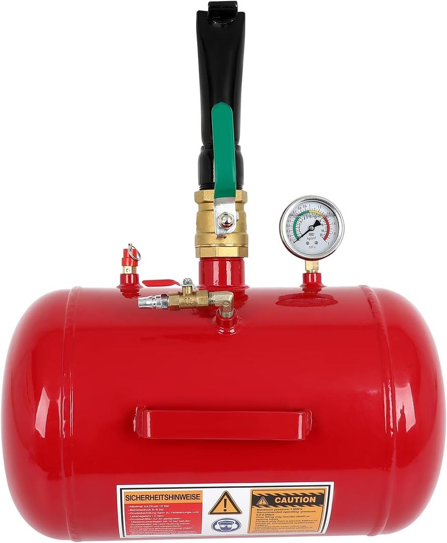 SCITOO 5 Gallon Air Tire Bead Seater Blaster Tool Seating Inflator for Truck 145PSI Red