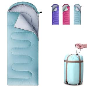 COLIKESEA Sleeping Bags for Adults, Teens & Kids - Use for 3-4 Seasons, Warm & Cold Weather - Lightweight,Waterproof, Use for Backpacking, Hiking and Camping (Sky Blue/Left Zip)