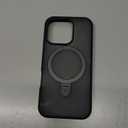 TORRAS UltraMagnetic Ostand for iPhone 16 Pro Case, [Compatible with MagSafe] [Flexible Stable Stand] MilitaryGrade Protection Translucent Slim AntiScratch Ring Kickstand, Frosted Black 6.3"